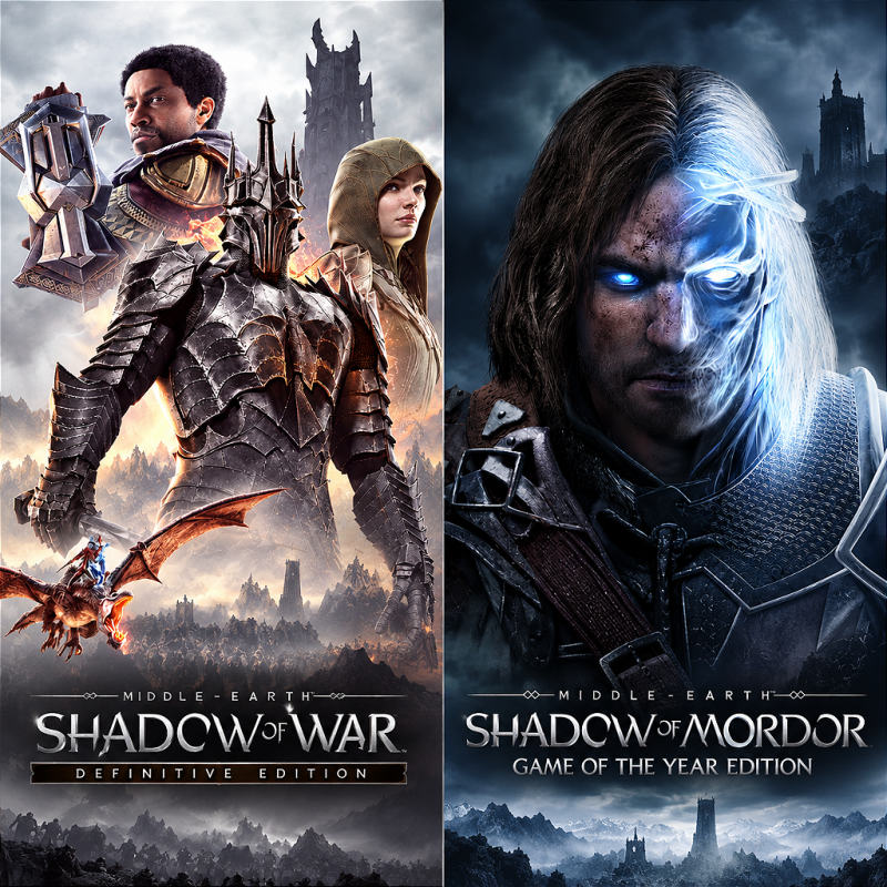 Pacote Terra Média: Sombras de Mordor + Sombras da Guerra Definitiva PS4 Mídia Digital