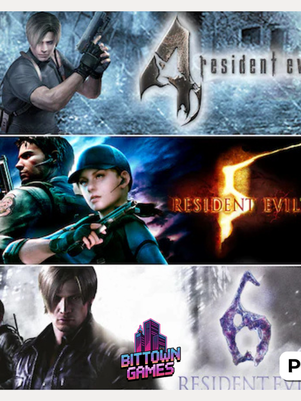 Pacote Triplo Resident Evil 4 + 5 + 6 PS5 Mídia Digital