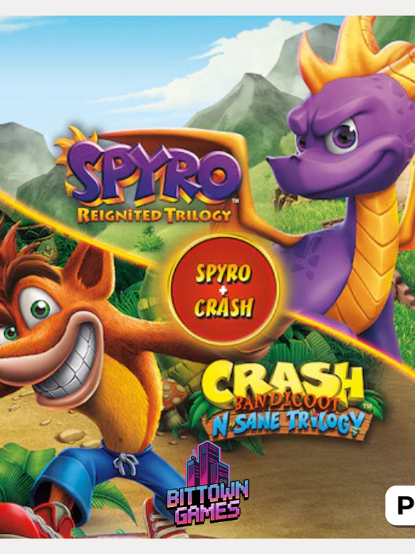 Crash Bandicoot + Spyro The Dragon Trilogias PS5 Mídia Digital