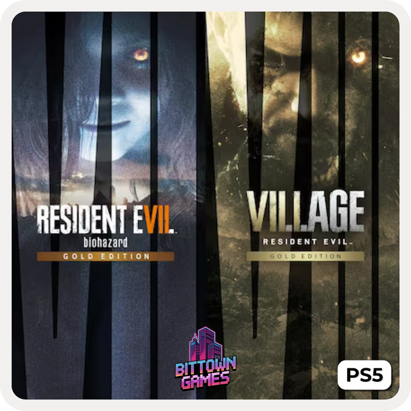 Resident Evil 7 Gold Edition + Village Gold Edition PS5 Mídia Digital