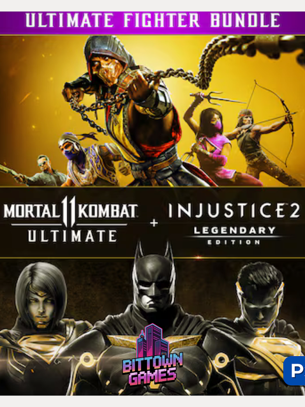 Mortal Kombat 11 Ultimate + Injustice 2 Edição Lendária PS4 Mídia Digital