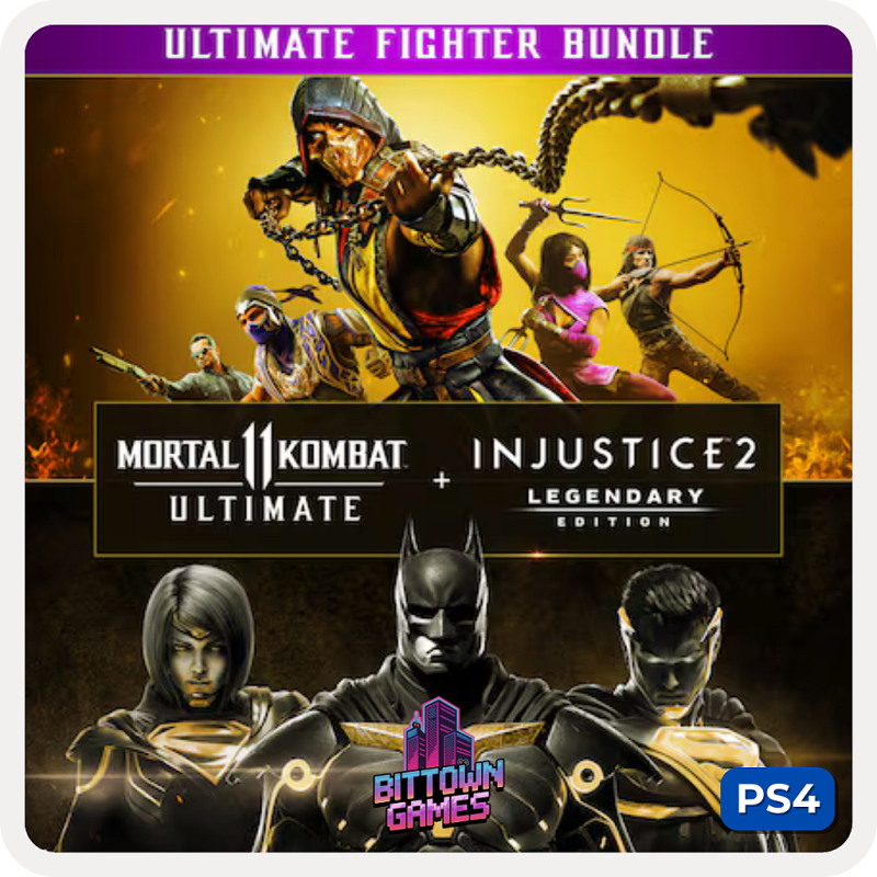 Mortal Kombat 11 Ultimate + Injustice 2 Edição Lendária PS4 Mídia Digital