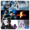 Pacote Triplo Resident Evil 4 + 5 + 6 PS4 Mídia Digital