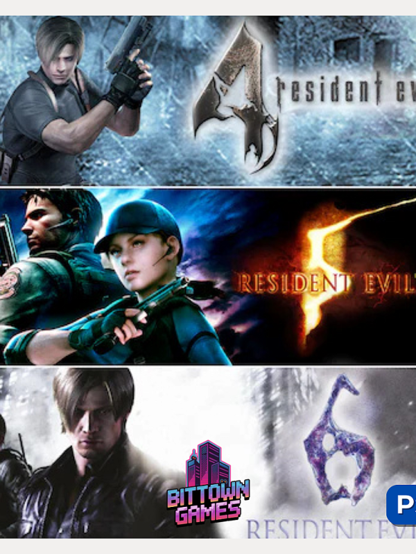 Pacote Triplo Resident Evil 4 + 5 + 6 PS4 Mídia Digital